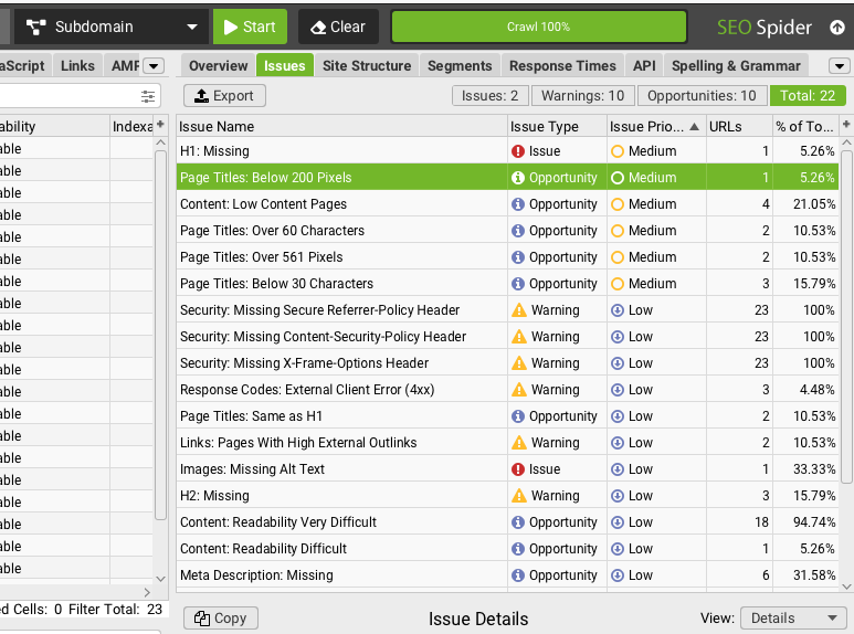 screaming frogin crawlauksen tuloksia