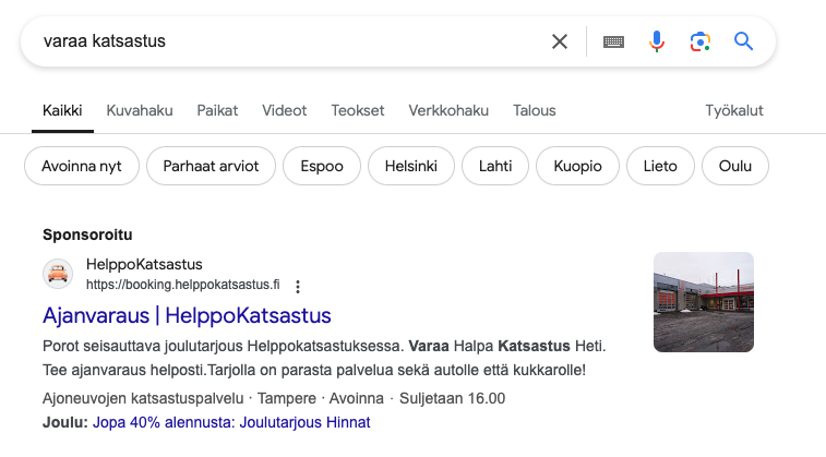 transaktionaalinen hakuintentio